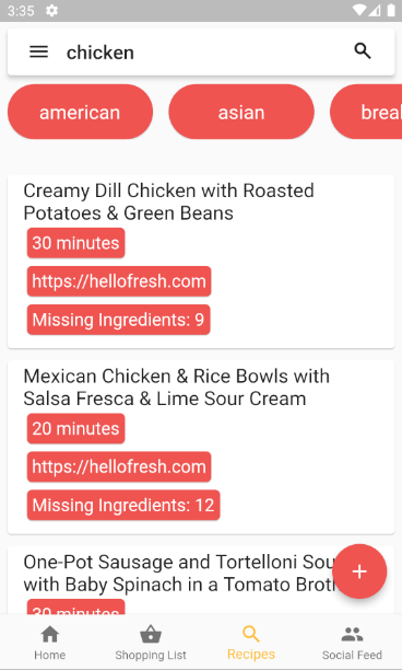 Shopping List Example